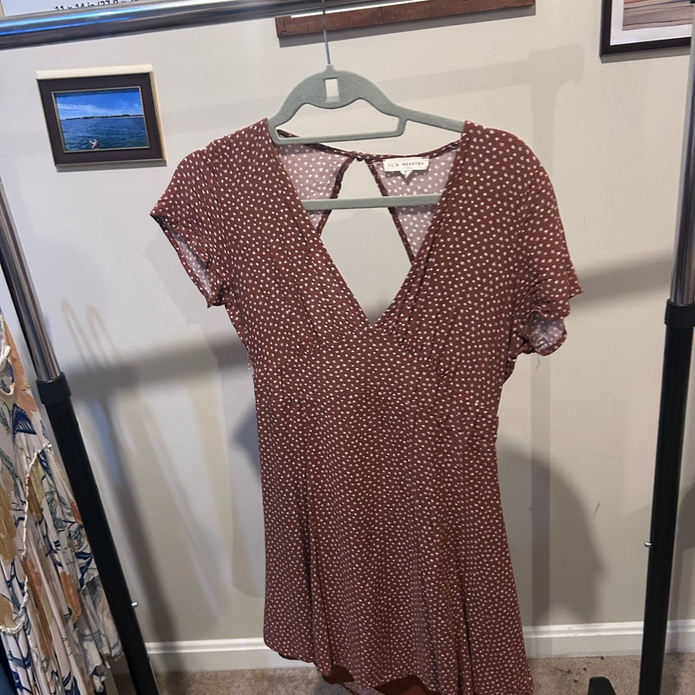 Brown Polka Dot Dress